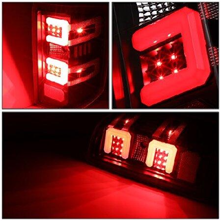 DNAモータリングTL-CSIL15-LED-RD3D-BK-CL 3D LEDテールライトアセンブリ[15-17シボレーシルバラード/ GMCシエラ1500 2500 3500 HD]の画像