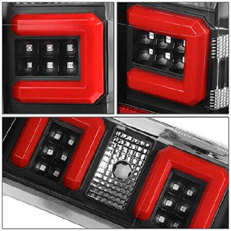 DNAモータリングTL-CSIL15-LED-RD3D-BK-CL 3D LEDテールライトアセンブリ[15-17シボレーシルバラード/ GMCシエラ1500 2500 3500 HD]の画像