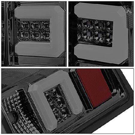 DNA Motoring TL-CSIL15-LED-3D-CH-SM 3D LED テールライトアセンブリ [15-17 シボレー シルバラード/GMC シエラ 1500 2500 3500 HD]の画像
