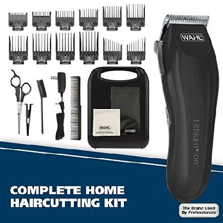 Wahl Clipper Lithium-Ion Cordless Haircutting Kit - Rechargeable Grooming and Trimming Kit with 12 Guide Combs for Heads, Beard, ＆ All Body Grooming｜rest｜02