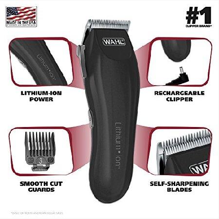 Wahl Clipper Lithium-Ion Cordless Haircutting Kit - Rechargeable Grooming and Trimming Kit with 12 Guide Combs for Heads, Beard, ＆ All Body Grooming｜rest｜03