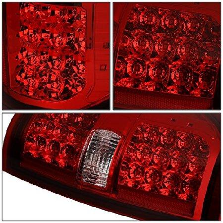 DNA MOTORING TL-F15009-LED-CH-RD LED Tail Light Assembly Driver ＆ Passenger Side [Compatible with 09-14 Ford F150]の画像