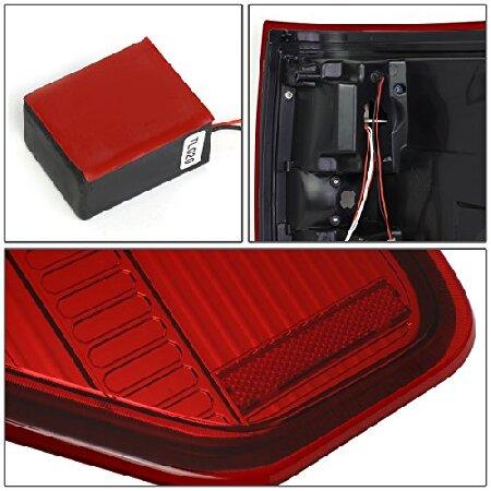 DNA MOTORING TL-F15009-LED-CH-RD LED Tail Light Assembly Driver ＆ Passenger Side [Compatible with 09-14 Ford F150]の画像
