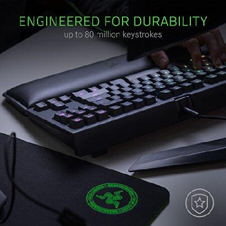Razer BlackWidow TE Chroma v2 TKL Tenkeyless Mechanical Gaming Keyboard: Yellow Key Switches, Linear ＆ Silent, Chroma RGB Lighting, Magnetic Wrist Re