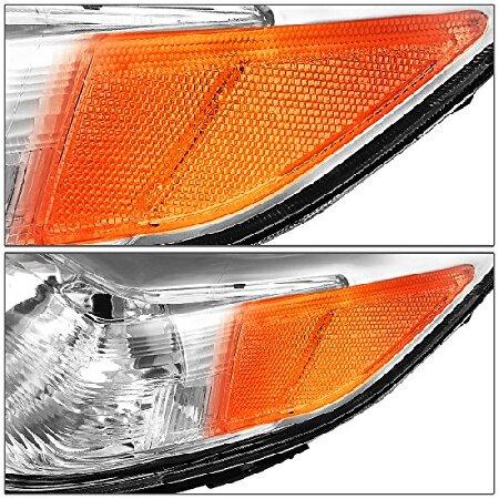 DNA Motoring ヘッドライトアセンブリ ブラックアンバー HL-OH-TSIE11-BK-AM HL-OH-TSIE11-CH-AMの画像