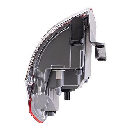 Brock Replacement Driver Side Tail Light Assembly with Chrome Bezel Compatible with 2014-2021 Grand Cherokee Laredo/Limited/Overland/Summitの画像