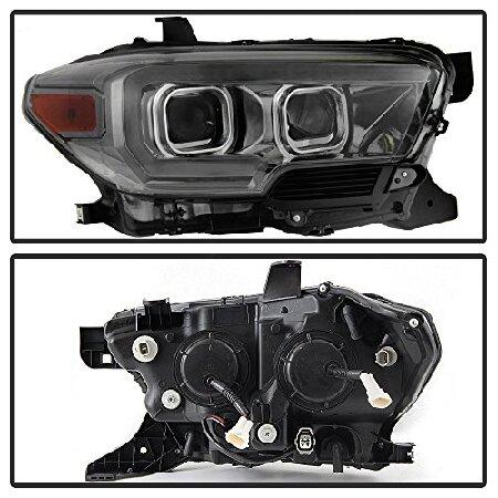 ACANII - For Smoke 2016-2019 Toyota Tacoma LED Sequential Signal DRL Headlights Headlamps Driver + Passenger Side_2