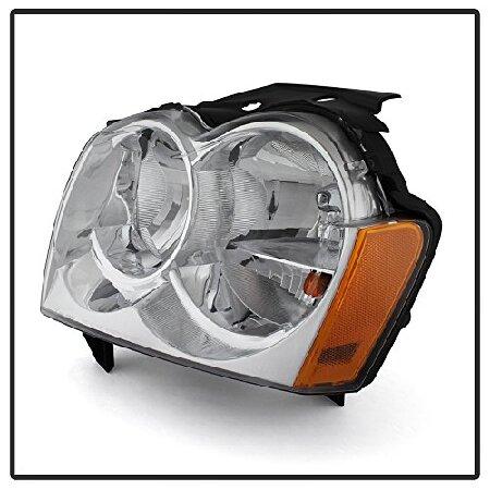 ACANII - For 2005-2007 Jeep Grand Cherokee Replacement Headlights Headlamps Pair Driver + Passenger Sideの画像