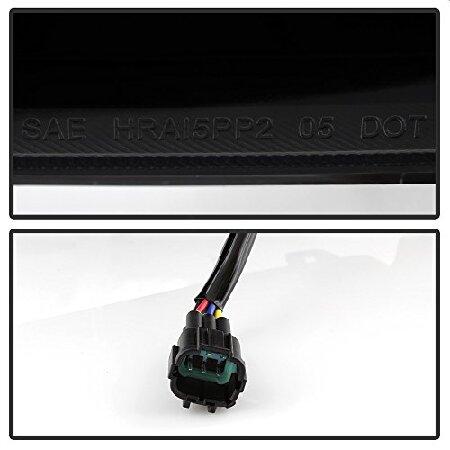 ACANII - For Black Smoke For 2004-2015 Nissan Titan 05-07 Armada LED Projector Headlights Driver + Passenger Side