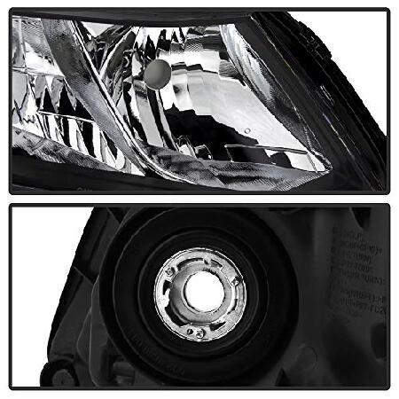ACANII - 2012-2015 ホンダ シビック セダン 12 13-15 クーペ ヘッドライト ブラック ヘッドランプ 交換用ドライバー＆助手席側の画像