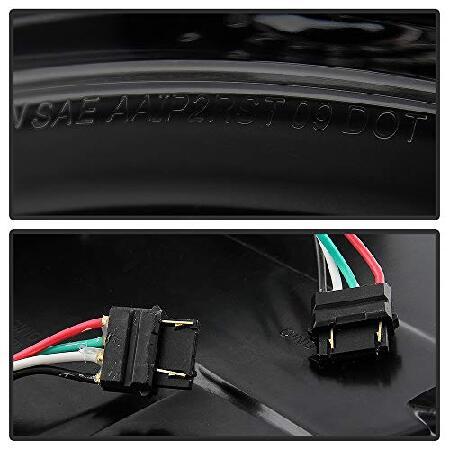 ACANII - ブラックスモーク 2009-2014 フォード F150 F-150 LED テールライト ブレーキランプ 左+右の画像