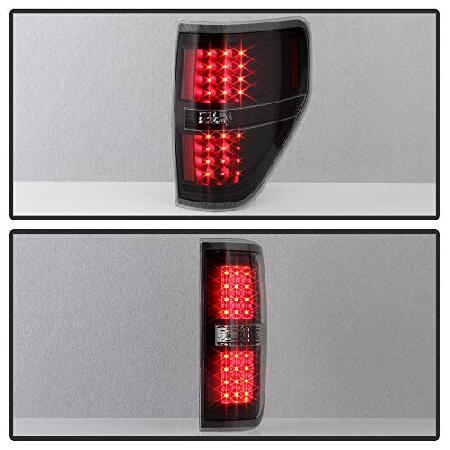 ACANII - ブラックスモーク 2009-2014 フォード F150 F-150 LED テールライト ブレーキランプ 左+右の画像