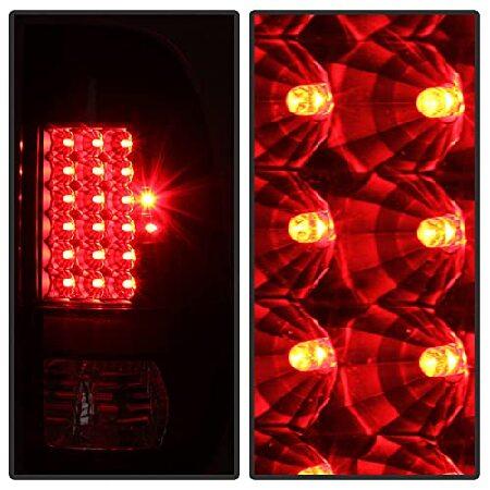 ACANII - ブラックスモーク 2008-2016 フォード F250 F350 スーパーデューティー LED テールライト ランプ 左+右の画像