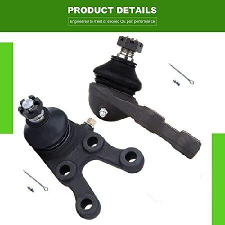 SCITOO 8pcs Suspension Kit 2 Front Upper Control Arm And Ball Joint 2 Front Lower Ball Joint 2 Outer 2 Inner Tie Rod End Fit For 1997-2004 For Mitsubiの画像