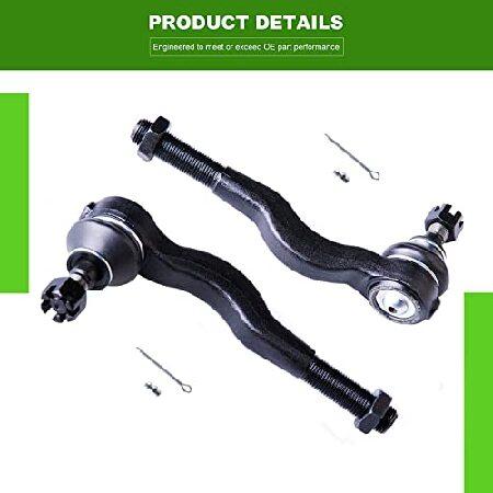 SCITOO 8pcs Suspension Kit 2 Front Upper Control Arm And Ball Joint 2 Front Lower Ball Joint 2 Outer 2 Inner Tie Rod End Fit For 1997-2004 For Mitsubiの画像