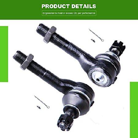 SCITOO 8pcs Suspension Kit 2 Front Upper Control Arm And Ball Joint 2 Front Lower Ball Joint 2 Outer 2 Inner Tie Rod End Fit For 1997-2004 For Mitsubiの画像
