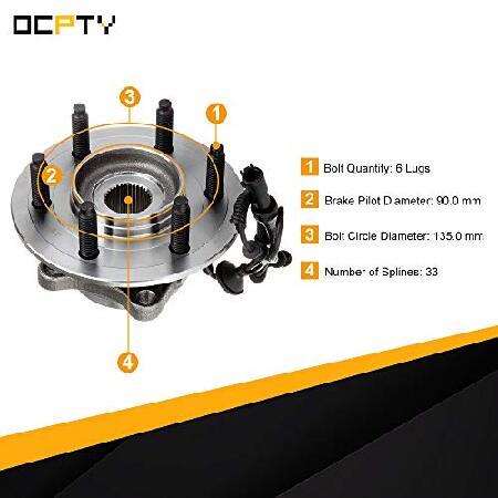 OCPTY ホイールハブベアリング リア6ラグ ABS樹脂付き フォード エクスペディション ナビゲーター リンカーン 2003-2006用 OE 541001 (2個パック)｜rest｜05