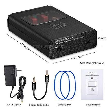 Little Bear B4-X ポータブルデュアルモノバキュームチューブヘッドホンアンプ ミニバランスオーディオヘッドホンアンプ B4アップグレードバージョン 