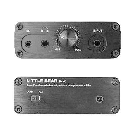 Little Bear B4-X ポータブルデュアルモノバキュームチューブヘッドホンアンプ ミニバランスオーディオヘッドホンアンプ B4アップグレードバージョン 