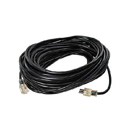100　ft　Power　Extension　(Black)　Watts　Duty　AMP　＆　Outdoor　Gauge　125　Indoor　10　Lighted　by　Extra　Cord　Durability　15　Volts　1875　end　Heavy　SJTW　Prong　Lif