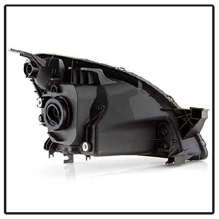 ACANII - For 2002 2003 2004 Honda CRV C-RV Headlights Headlamps Black Housing Replacement Driver ＆ Passengerの画像