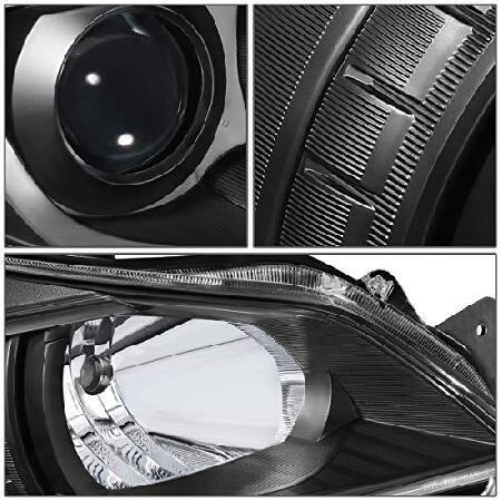 DNA Motoring ブラックアンバー HL-OH-SLEG13-BK-AM ペア OEスタイルプロジェクター HL-OH-SLEG13-BK-CL1の画像
