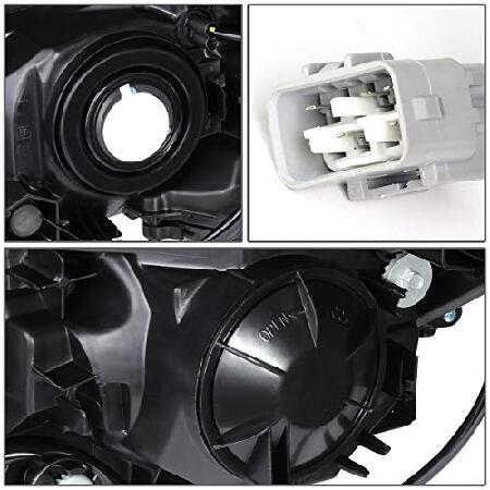 DNA Motoring ブラックアンバー HL-OH-SLEG13-BK-AM ペア OEスタイルプロジェクター HL-OH-SLEG13-BK-CL1の画像