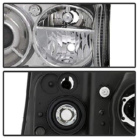ACANII - 2005-2010 クライスラー 300C [ファクトリーOEスタイル] クロームヘッドライトヘッドランプ 交換用ドライバー + 助手席側の画像