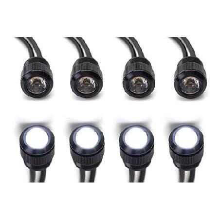iJDMTOY 4ピース ラプタースタイル 3W ハイパワー LED グリル照明キット トヨタ FJ クルーザー 4ランナー タコマなどに ホワイト 60-088-White_2