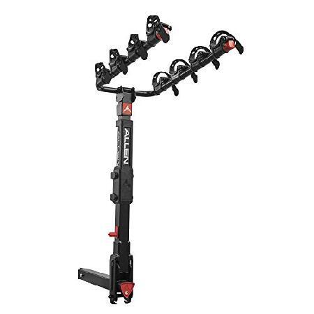 Allen Sports Premier Locking Quick Release 4-Bike Carrier for 2 Inch Hitch on Vehicles with Spare Tire, Model 400QR, Blackの画像