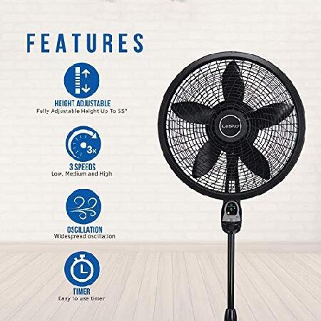 Lasko 18 in. Cyclone Pedestal Fan with Remote Control, Black : b07nk5d3pt :  Rean STORE - 通販 - Yahoo!ショッピング