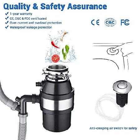 HP　1L　Home　Removable　Motor　In　Compact　Magnet　Garbage　Baffler　US　Plug　Splash　Permanent　Disposer　Disposal　2600　Kitchen　RPM　Aids　Machine　Delivery