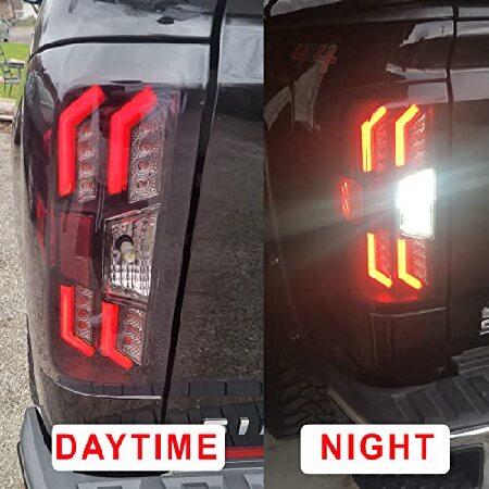 AUTOFREE LEDテールライト 2014-2018 シボレーシルバラード 1500 ＆ 2015-2018 シボレーシルバラード 2500HD/3500HD 2014 2015 2016 2017 2018 テールランプ 交の画像