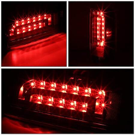 DNA Motoring TL-F15094-LED-BK-CL Pair Full LED Tail Light Rear Brake Lamps Set Replacement_3
