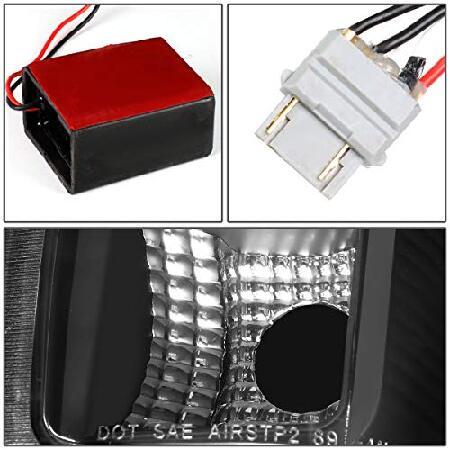 DNA Motoring TL-F15094-LED-BK-CL Pair Full LED Tail Light Rear Brake Lamps Set Replacement_4