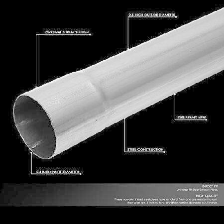 DNA Motoring ZTL-25RAW 16個 2.5インチ DIY カスタム マンドレル排気パイプキット ストレート＆ベンド | ブランド登録なし | 01