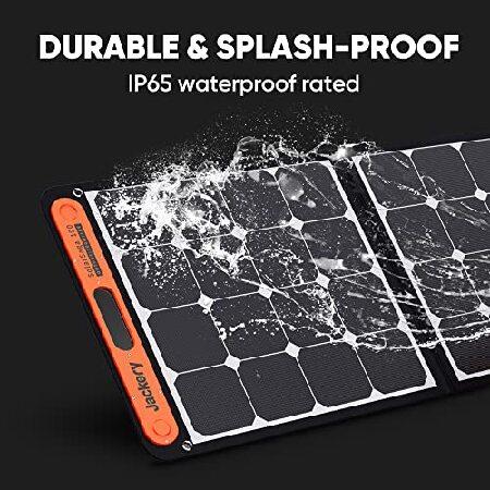 Jackery SolarSaga 100W Portable Solar Panel for Explorer 240/300/500/1000/1500 Power Station, Foldable US Solar Cell Solar Charger with USB Outputs fo｜rest｜05