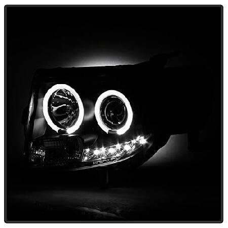 ACANII - For 2008-2012 Ford Escape LED Halo Black Housing Projector Headlights Headlamps, Driver ＆ Passenger Sideの画像