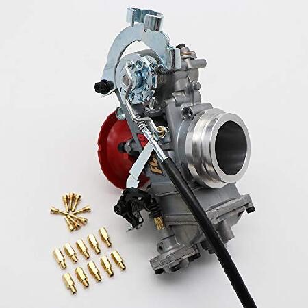 KIPA Carbuertor KTM 520 525 400 540 RFS EXC SX Suzuki DRZ400 GRSXR750 GSXR 1100 Honda CRF450 ダートバイク Keihin FCR 39 フラットサイドキャブレター39mm_5