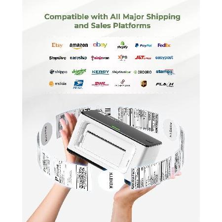 MUNBYN　Shipping　Label　4x6　Label　Printer,　Small　USB　Business,　for　Printer　Shipping　Home　Shipping　Labels　Thermal　with　Software　Printer　for　Packages,　for