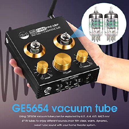 買い物をする Douk Audio P1 Vacuum Tube Bluetooth Preamplifier， GE5654 Audio Preamp， Hi-Fi Headphone Amp， Stereo Wireless Receiver with USB DAC ＆ APTX-HD for Home