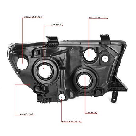 DNA MOTORING HL-OH-TT07-CH-AM ペアフロントドライビングヘッドライトランプ交換用の画像