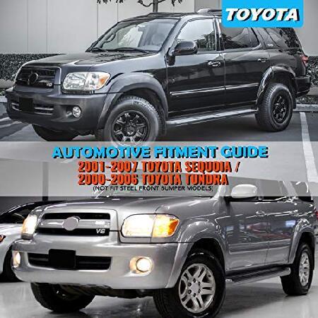 フォグライト 2000-2006年式トヨタタンドラ(スチールフロントバンパーモデルには適合しません)/ 2001-2007年式トヨタセコイア2個OEM交換用フォグランプ AUTOWIKI_1