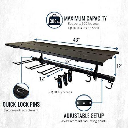 StoreYourBoard　Tool　Pro　Wall　Organizer,　Rack,　Shelf　Garage　Essential　With　Hanger　Equipment　Mount　Overhead