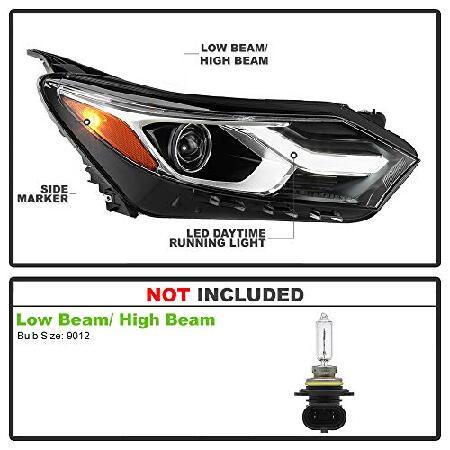 ACANII - 2018 2019 2020 シボレー エクイノックス ファクトリー ハロゲン LED DRL ヘッドライト ヘッドランプ アセンブリ 交換用 助手席側_1