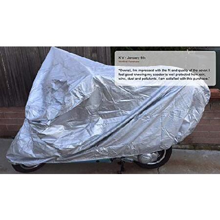 Weatherproof Motorcycle Cover Compatible with 2011 Suzuki Hayabusa - Outdoor ＆ Indoor - Built-in Reinforced Securing Straps - Includes Free Storage B_2