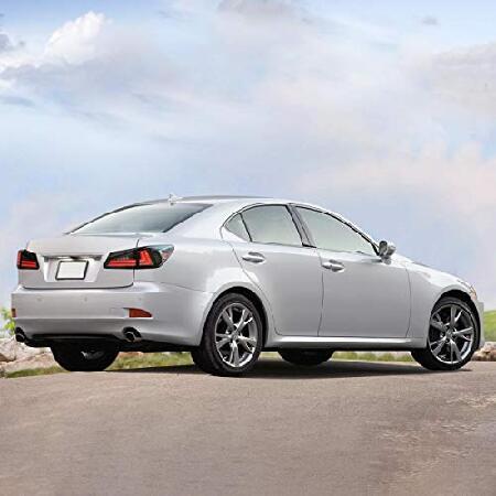 VLAND Led Tail lights Compatible with Base Sedan Lexus IS250 IS350 IS22d 2006-2012 ISF 4-Door 2008-2015(Not for IS250C Convertible 2-Door) Smoke/Tinteの画像