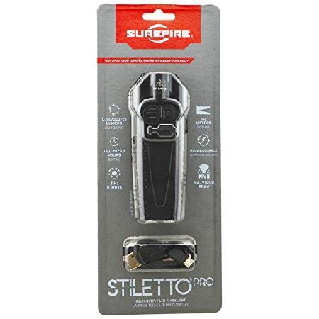 SureFire Stiletto Rechargeable Pocket Flashlight 650 Lumen Multi-Output LED (PLR-A) Bundle with Lumintrail Wall Adapter