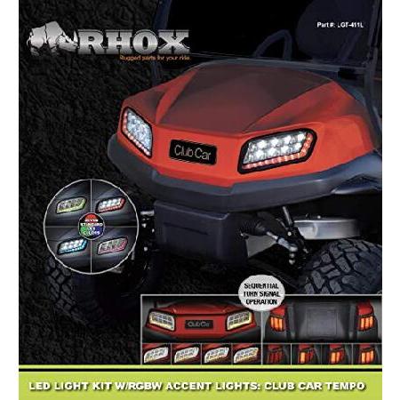 Red Hawk LGT-411L Light Kit Compatible With/Replacement For Club Car Tempo 12V-48V Golf Cartsの画像