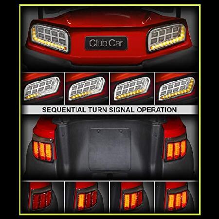 Red Hawk LGT-411L Light Kit Compatible With/Replacement For Club Car Tempo 12V-48V Golf Cartsの画像
